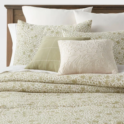 8pc Floral Comforter Set Green - Threshold™ 11 8pc Floral Comforter Set Green - Threshold™ - Image 9