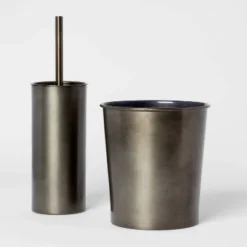 Aluminum Toilet Brush And Holder Set With Aged Metal Finish Gray - Threshold™ -Online Household Items GUEST 8ef08b23 f6d2 4c7b 8990 b0c2c3aed888