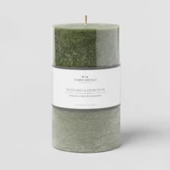Pillar Candle Water Mint & Eucalyptus Green - Threshold™ -Online Household Items GUEST 9334b329 4ec4 4a9f a3e0 c2b1ff2ee7be