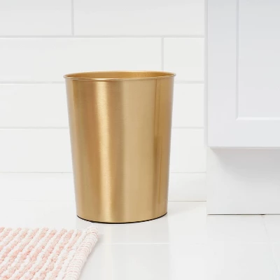 Antique Wastebasket Brass - Threshold™ 3 Antique Wastebasket Brass - Threshold™