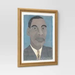 16" X 20" Self Portrait II By Horace Pippin Vintage Framed Wall Cotton Canvas Gold - Threshold™ -Online Household Items GUEST 950588a5 e907 4ea8 867e 07dccd6b8292