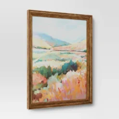 24"x30" Colorful Landscape Canvas Board Framed Art - Threshold™ -Online Household Items GUEST 95135edb 7ec2 460e 8f86 694fea7e4e41