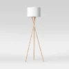 59"x18.5" Modern Tripod Floor Lamp Natural - Threshold™: Linen Shade, Metal Body, ETL Listed, 3-Way Switch 1 59"x18.5" Modern Tripod Floor Lamp Natural - Threshold™: Linen Shade, Metal Body, ETL Listed, 3-Way Switch -Online Household Items GUEST 95cf2b44 32e8 4514 ad55 4f06a126c653