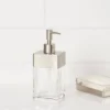 Rectangle Glass With Metal Soap/Lotion Dispenser Clear - Threshold™ -Online Household Items GUEST 983799de e61f 4d5d 9b72 d434b9c8944d