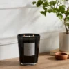 Colored Vase Glass With Dustcover & Black Teak Candle Black - Threshold™ -Online Household Items GUEST 98ba7e79 76fb 46f6 b02d b25275ec64cf