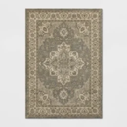 Medallion Jewel Boarder Persian Rug Cream/Gray - Threshold 9 Medallion Jewel Boarder Persian Rug Cream/Gray - Threshold -Online Household Items GUEST 9c6255e0 5b41 4a38 97f4 48ea4bed8943