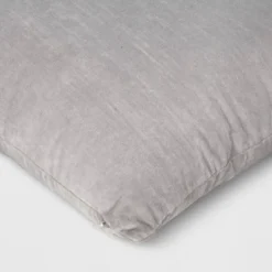 Washed Cotton Velvet Square Throw Pillow Gray - Threshold™: Indoor Use, Hidden Zipper, 18x18" 7 Washed Cotton Velvet Square Throw Pillow Gray - Threshold™: Indoor Use, Hidden Zipper, 18x18" -Online Household Items GUEST 9eb28dbf 4f22 43b0 a70d 661f14229d7a
