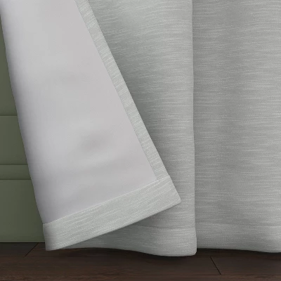Blackout Henna Window Curtain Panel Gray - Threshold™ 5 Blackout Henna Window Curtain Panel Gray - Threshold™ - Image 3