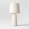 24.75"x13" Ribbed Ceramic Table Lamp Cream - Threshold™: Bedside, Nightstand, No Assembly Required -Online Household Items GUEST a3207e44 74aa 4cc8 b38c 33adaca4ed8d