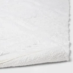 Diamond Embossed Tasseled Woven Bath Rug White - Threshold™ -Online Household Items GUEST a41a3a38 19d0 40ad 85fe c303fbd316c2
