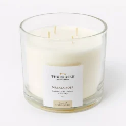 Clear Glass Masala Rose Candle White - Threshold™ Designed With Studio McGee -Online Household Items GUEST a428fcef ae40 495d b3e2 43ba30c44f06