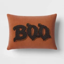 Oversize Boo Tufted Woven Cotton Lumbar Halloween Throw Pillow - Threshold™ -Online Household Items GUEST a8570657 78fa 4505 81dc fb54ad222606