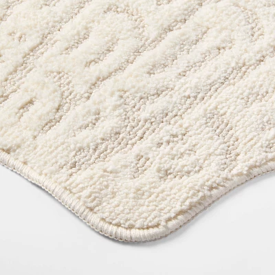 24"x24" Seashell Shaped Coastal Non-Skid Bath Rug - Threshold™ 4 24"x24" Seashell Shaped Coastal Non-Skid Bath Rug - Threshold™ - Image 2