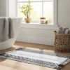 20"x32" Striped Fringe Bath Rug Black/White - Threshold™ -Online Household Items GUEST aa4db035 22ee 4c01 b1eb dfdc30fb8ca0