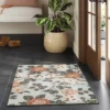2'x3' Floral High Low Loop Accent Rug Green - Threshold™: Washable Entryway Throw, Indoor Skid-Resistant Rug -Online Household Items GUEST ab65c094 55e9 4cd1 a79e 4c72a0075f32