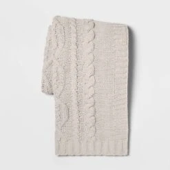 Cable Knit Chenille Throw Blanket - Threshold 11 Cable Knit Chenille Throw Blanket - Threshold -Online Household Items GUEST aca2865a dcc5 4732 8e26 c7e2a1b173ac