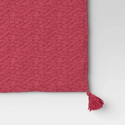 Textured Knit Throw Blanket With Tassels - Threshold™ 5 Textured Knit Throw Blanket With Tassels - Threshold™ - Image 3