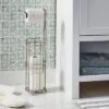 4 Roll Reserve Plus Freestanding Toilet Tissue Holder Silver - Threshold™ -Online Household Items GUEST ad901bb5 7e6c 4582 83e8 f87f7f0c457e