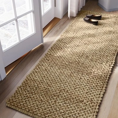 Woven Runner Rug Solid Neutral - Threshold™ 4 Woven Runner Rug Solid Neutral - Threshold™ - Image 2