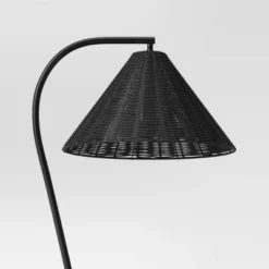 Arc Neck Floor Lamp With Natural Shade Black (Includes LED Light Bulb) - Threshold™ -Online Household Items GUEST b3359c3b 1bca 48a3 a12e 66ee18b8cf18
