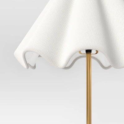 Wavy Shade Collection With Ceramic Base Floor Lamp Green - Threshold™ 5 Wavy Shade Collection With Ceramic Base Floor Lamp Green - Threshold™ - Image 3