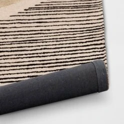 5'x7' Color Blocked Linear Area Rug Tan/Black - Threshold™ -Online Household Items GUEST bc07bfa8 4c0c 4adf 82b3 6c98ab667224