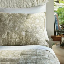 Standard Floral Print Trad Cotton Voile Lofty Quilt Sham Green - Threshold™ 9 Standard Floral Print Trad Cotton Voile Lofty Quilt Sham Green - Threshold™ -Online Household Items GUEST bf71adc4 05df 450f bbec e4fe8094f052