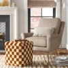 Checkerboard Pouf Mustard/Cream - Threshold™ -Online Household Items GUEST c00fc76e 5020 4659 99af b087aafdfb2a