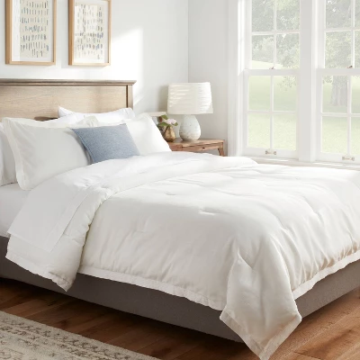 Family-Friendly Comforter & Sham Set Chambray - Threshold™ 3 Family-Friendly Comforter & Sham Set Chambray - Threshold™