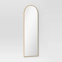 20" X 65" Arched Metal Leaner Mirror Brass - Threshold™ -Online Household Items GUEST c87affe5 0600 4e1e 997b 570207169b94