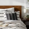 Square Modern Woven Stripe Decorative Throw Pillow Black - Threshold™ -Online Household Items GUEST cc28124f c207 40d4 9340 4a3b6e381e83