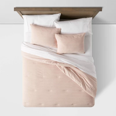 Simple Woven Stripe Comforter & Sham Set - Threshold™ 4 Simple Woven Stripe Comforter & Sham Set - Threshold™ - Image 2