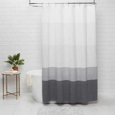 Shower Curtain Ombre Gray - Threshold™ 3 Shower Curtain Ombre Gray - Threshold™