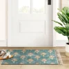 Washable Floral Block Printed Blue Rug Blue - Threshold™ 1 Washable Floral Block Printed Blue Rug Blue - Threshold™ -Online Household Items GUEST d2767033 06b7 44f3 84dc 71414c86e038