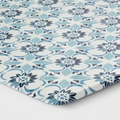 1'6"x5" Medallion Comfort Runner Mat Blue - Threshold™: Skid-Resistant Indoor Kitchen Floor Mat -Online Household Items GUEST d2d87e0b d115 4335 9a68 d51695989317