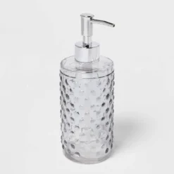 Hobnail Glass With Plastic Pump Soap/Lotion Dispenser Gray Tint - Threshold™ -Online Household Items GUEST d4239bc6 cdd3 419c ad03 12cd10db9786