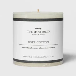 Pillar Candle Soft Cotton White - Threshold™ 10 Pillar Candle Soft Cotton White - Threshold™ -Online Household Items GUEST d55a5595 2986 4235 8fc7 cb696b617fa6