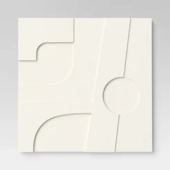 (Set Of 4) 12" X 12" 3D Decorative Graphic Tiles White - Threshold™ -Online Household Items GUEST d74db4f4 916a 401e 9c76 2a1f0b149efd