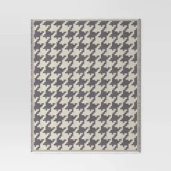 50''x60'' Oversized Chenille Woven Houndstooth Throw Blanket Gray/Neutral - Threshold™ -Online Household Items GUEST dcbca0aa 10d0 44f0 a9b4 513a0f29c4d3