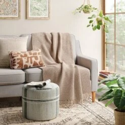 Boucle Reversible Throw Blanket - Threshold™