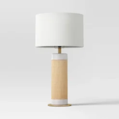 Ceramic Table Lamp With Natural Wrap White - Threshold™ 10 Ceramic Table Lamp With Natural Wrap White - Threshold™ -Online Household Items GUEST e01250f9 e0e6 4ca1 99cd e9e54fdd259d