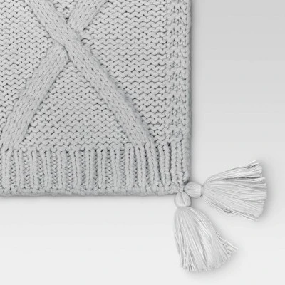Chunky Diamond Knit Throw Blanket - Threshold™ 5 Chunky Diamond Knit Throw Blanket - Threshold™ - Image 3