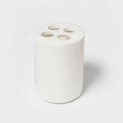 Marble Toothbrush Holder White - Threshold™ 4 Marble Toothbrush Holder White - Threshold™ - Image 2