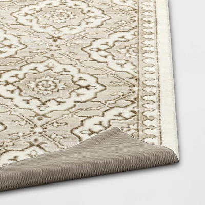 Kenbridge Persian Border Tile Print Mushroom Rug - Threshold™ 5 Kenbridge Persian Border Tile Print Mushroom Rug - Threshold™ - Image 3