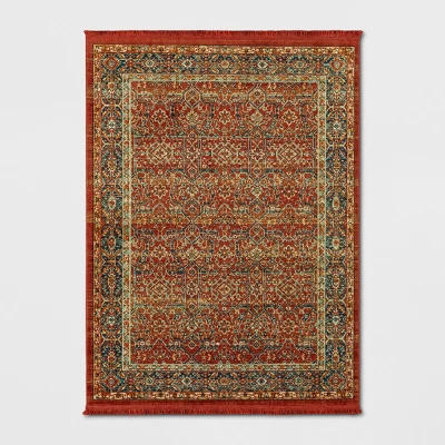Damask Woven Persian With Fringe Rug - Threshold 9 Damask Woven Persian With Fringe Rug - Threshold - Image 7
