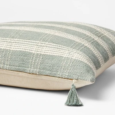 Woven Plaid Throw Pillow With Tassel Zipper - Threshold™ Designed With Studio McGee 5 Woven Plaid Throw Pillow With Tassel Zipper - Threshold™ Designed With Studio McGee - Image 3