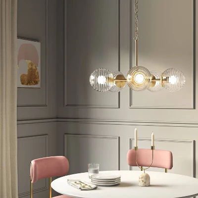 Glass Orb Ceiling Chandelier - Threshold™ 3 Glass Orb Ceiling Chandelier - Threshold™