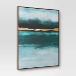 24"x30" Jewel Tone Abstract Canvas Framed Art - Threshold™ -Online Household Items GUEST f3ec23d8 f512 4587 8f06 500bbc900911
