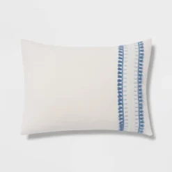 12pc Embroidered Fringe Stripe With Tassels Comforter & Sheet Bedding Set - Threshold™ -Online Household Items GUEST f444f6d2 0d0a 4207 b98a 71b4b6861496