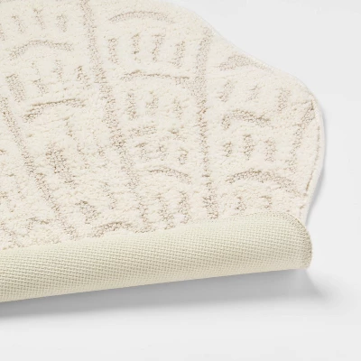 24"x24" Seashell Shaped Coastal Non-Skid Bath Rug - Threshold™ 5 24"x24" Seashell Shaped Coastal Non-Skid Bath Rug - Threshold™ - Image 3